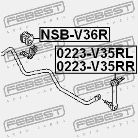 Задно Лагерче На Стабилизираща Щанга NIssa Skyline V36 2006.11-2014.03 Jp 54613-jk000