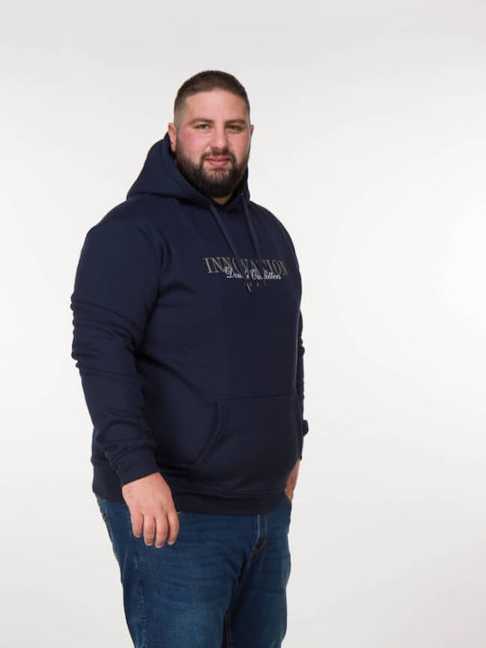 Herren Sweatshirt mit Kapuze Blau