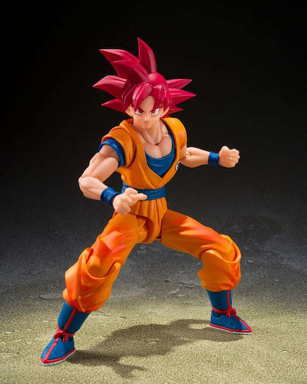 TAMASHII NATIONS Dragon Ball Son Goku S.h.figuarts Dragon Ball Super Super Saiyan God Son Goku God Aura Action Figure 15cm