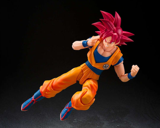 TAMASHII NATIONS Dragon Ball Son Goku S.h.figuarts Dragon Ball Super Super Saiyan God Son Goku God Aura Action Figure 15cm