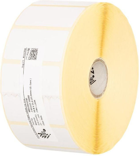 Zebra Label Roll 100x50mm Thermal Paper 4 Rolls Box Z-select 2000d Premium Coated