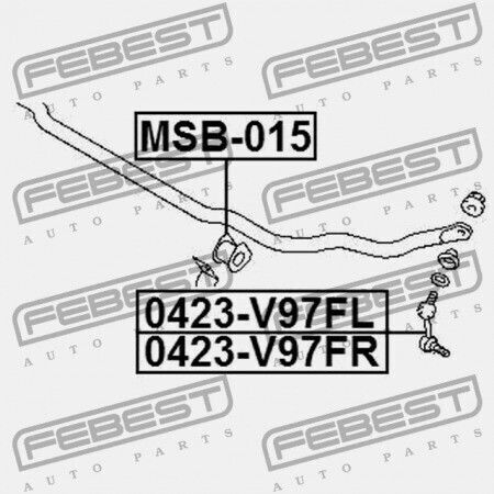 Преден Пръстен На Стабилизатор Mitsubishi Pajero Monterolong V90 2006.08 G Xp Mr554271