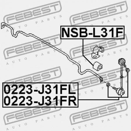 Inel Stabilizator Față Nissan Altima L31 2001.08-2006.10 Ca 54613-8j002
