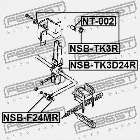 Febest Vorderseitiges System Für Nissan Cabstar F24m 2006.09 El 56244-9x200