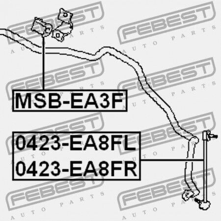 Vordere Stabilisatorbuchse Mitsubishi Galant Ea3 8a 1998.02-2003.07 Mmna Mmna Mr333622