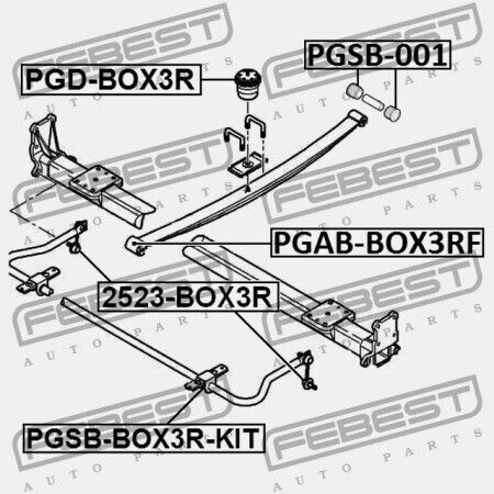 Κιτ Δακτυλίων Πίσω Σταθεροποιητή Citroen Jumper Iii Relay Iii 2006 5170.f5