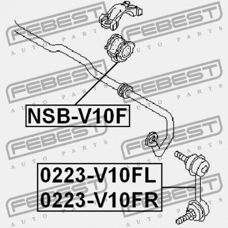 Piese Pentru Partea Frontală A Mașinii Cupe Stabilizator Nissan Primera P12e 2002.01-2007.05 El 54613-4u006