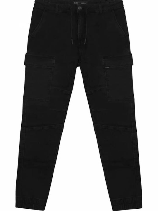 Herren Jeanshosen Cargo Schwarz