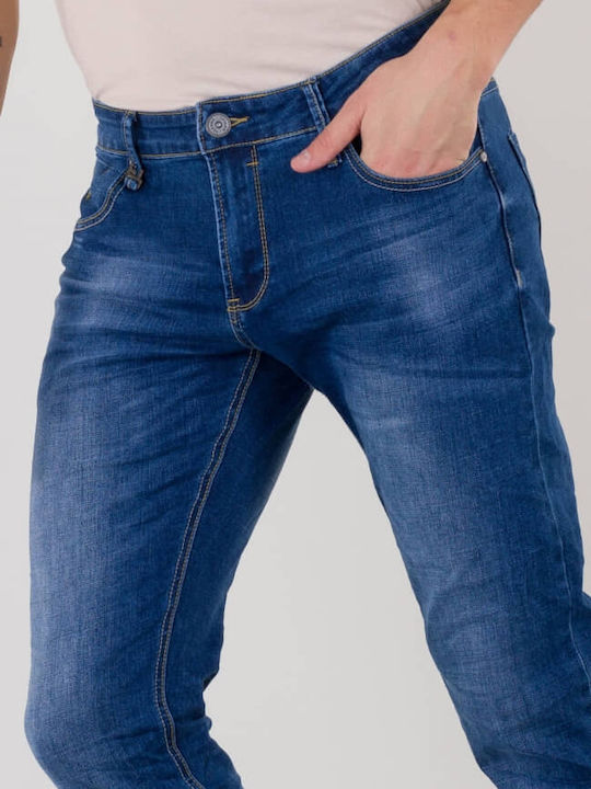 Herren Jeanshosen Slim Fit Blau