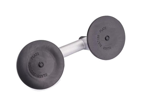 Powermat Διπλή Βεντούζα Αλουμινίου Διαμέτρου 120mm με Ικανότητα Συγκράτησης 100kg