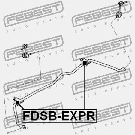Set Rulmenți Bara Stabilizatoare Spate Ford Explorator Cadru 2011-2013 Can Bb5z-5a772-a