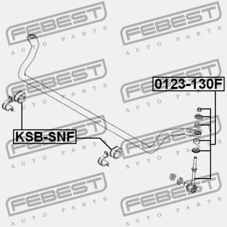 Front Stabilizer Bearing Kia Sorento Fy 2002-2006 54830-3e030