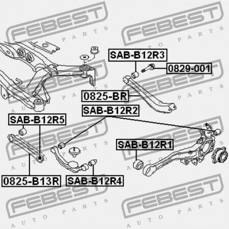 Febest Schraube Für Subaru Legacy