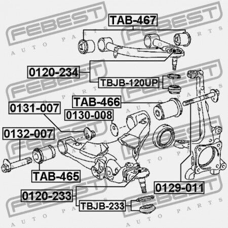 Febest Car Screw for Toyota Land Cruiser
