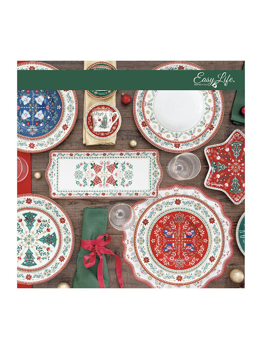 Easylife Christmas Porcelain Platter 35x23.5cm