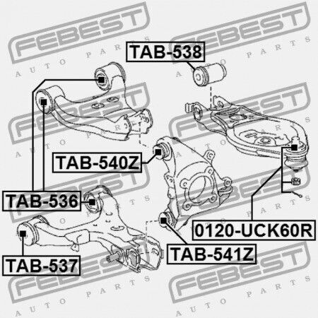 Πείρος Πίσω Βραχίονας Ελέγχου Toyota Sequoia Usk6 2008.11 Gr 48730-09010