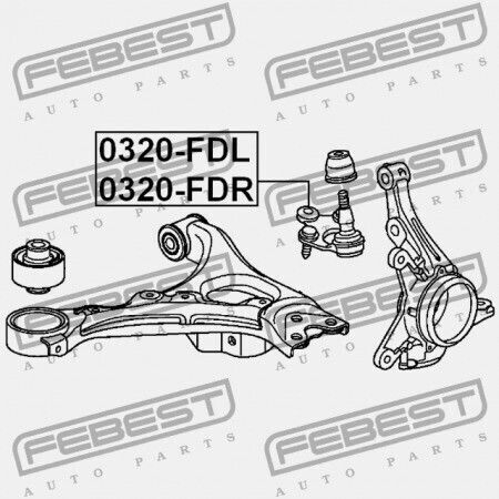 Μπροστινή Κάτω Βίδα Honda Civic 4d Fd1 2006-2014 Jp 51230-sna-a03