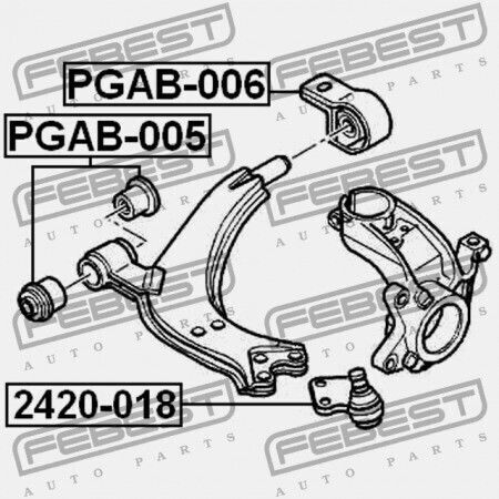 Febest Front Lower Control Arm Citroen Xsara Picasso N68 1999-2009