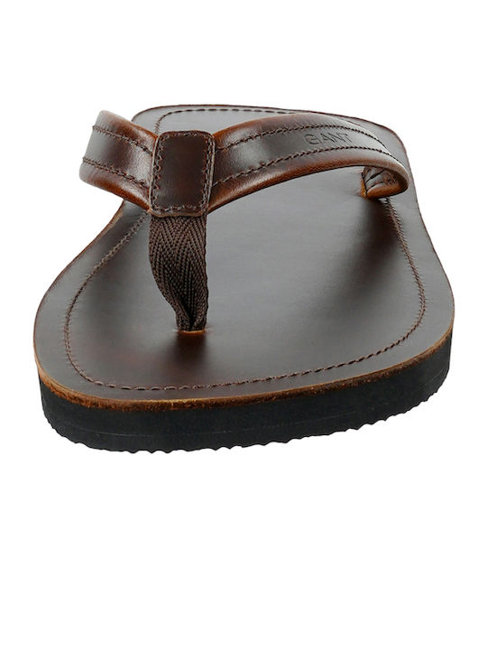 Brodale Herren Flip Flops Braun