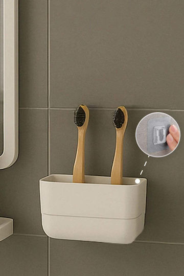 SteweHome Toothbrush Support Base Plastic White 5210357185854