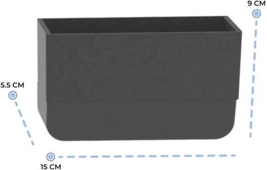 SteweHome Toothbrush Support Base Plastic Black 5210357185625