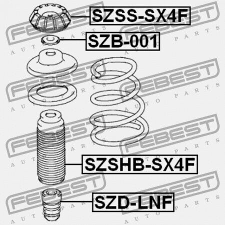 Febest Αμορτισέρ για Suzuki SX4 2006-2013