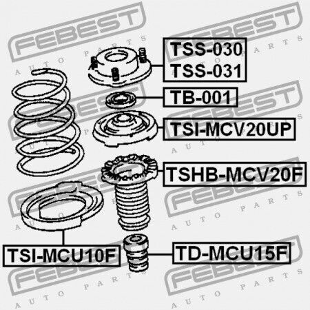 Febest Shock Absorber for Toyota Camry