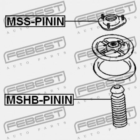 Febest Αμορτισέρ για Mitsubishi Pajero / Montero
