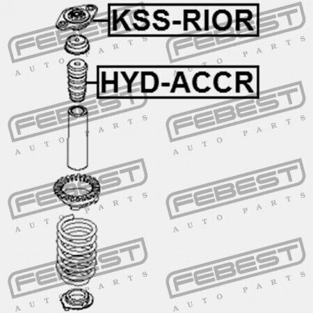Febest Amortizor De Șocuri Pentru Hyundai Accent 2006 2006