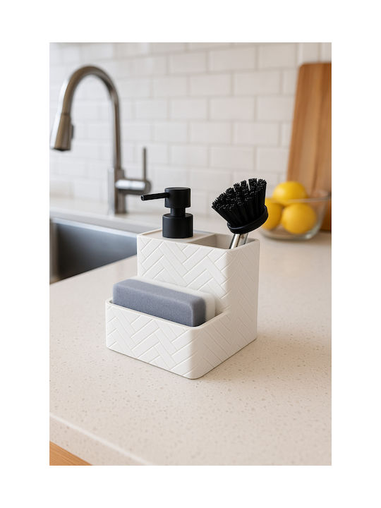 SteweHome Kitchen Foam Dispenser Plastic White 350ml