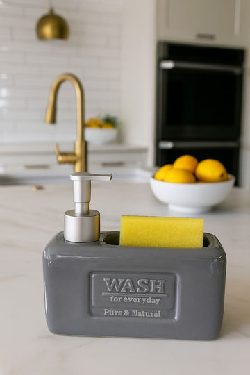 SteweHome Spender Für Küchen Keramik Grau 500ml