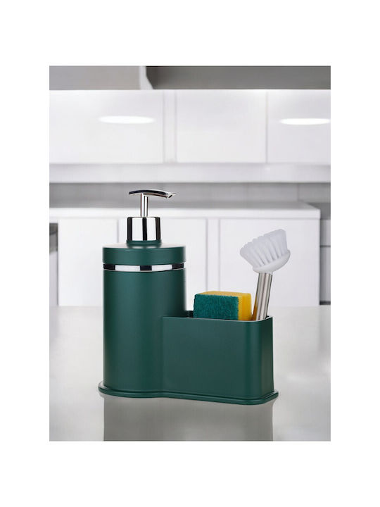 SteweHome Kitchen Metallic Green Dispenser 300ml