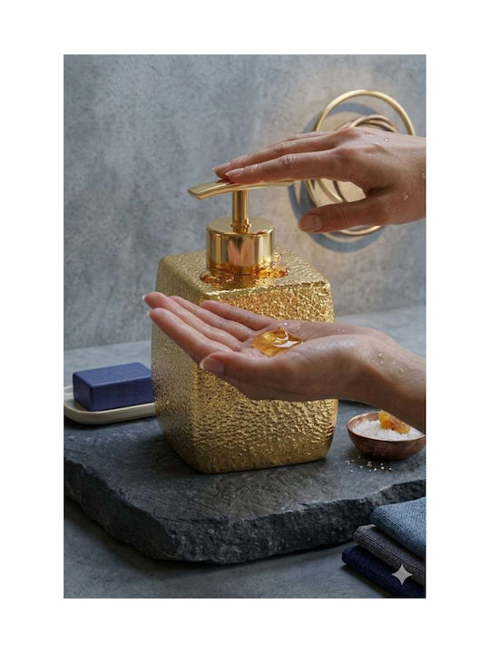 SteweHome Kitchen Ceramic Gold Dispenser