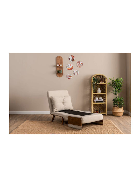 Polyrthrona Bett Beige 77x70x82cm