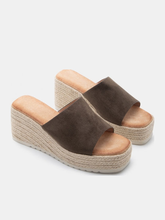 Platforme Dama Tip Slip On Kaki