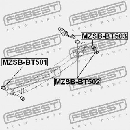Șurub Arc Spate Față Mazda BT-50 UN 2006-2008 EU UR58-28-450A