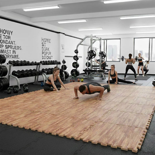 inSPORTline Puzzle Gym Mat Beige 100x100x2cm 1pc