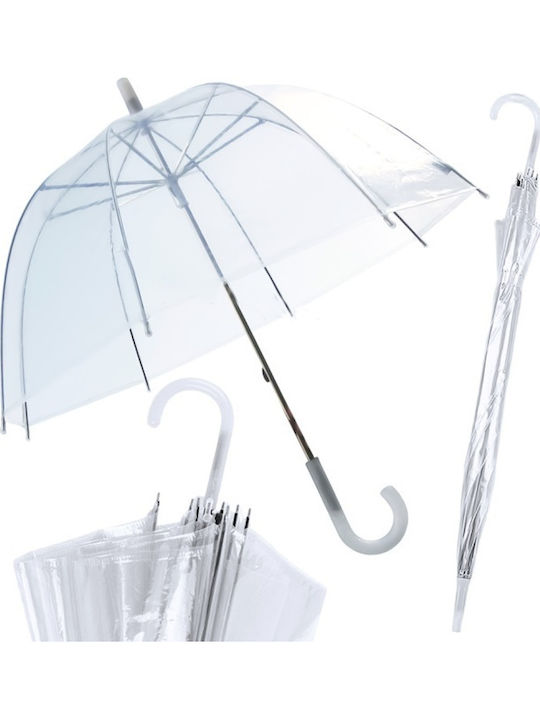 Automatischer Kompakter Transparent Regenschirm
