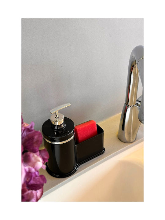 SteweHome Kitchen Plastic Black Dispenser