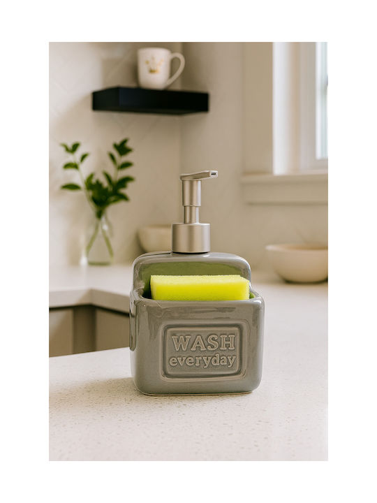 SteweHome Built-in Kitchen Ceramic Grey Dispenser 500ml