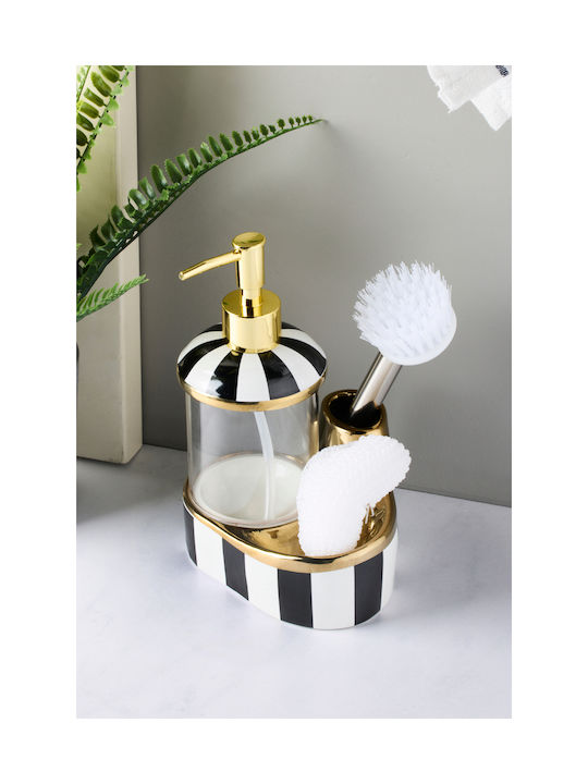 SteweHome Dispenser Κουζίνας Γυάλινο Γκρι 350ml