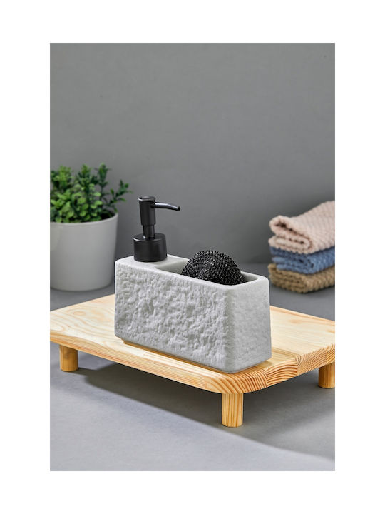 SteweHome Dozator De Bucătărie Ceramică Gri 480ml