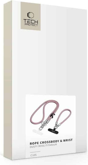 Mobile Phone Strap Crossbody & Hand Tech-Protect C10s Rope Pink Titanium