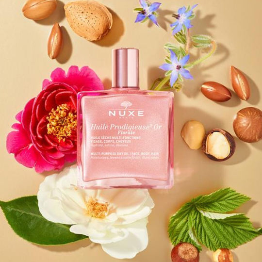 Nuxe Huile Prodigieuse Or Florale Multi-Purpose Ξηρό Shimmering Λάδι 50ml