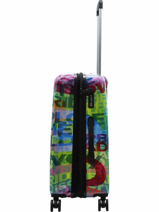 SteweHome Mittlerer Hart Mehrfarbiger Reise Koffer Höhe 65cm