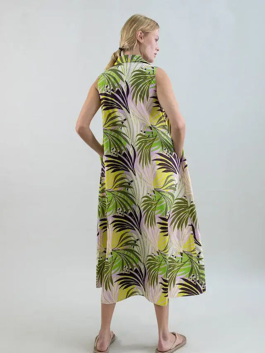 Summer Maxi Slip Dress Drape Floral