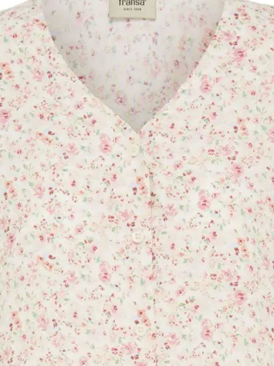 Women's Summer Blouse Pink Embriem