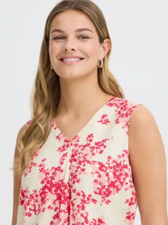 Women's Sports Polo Sleeveless Blouse Pink Embrime