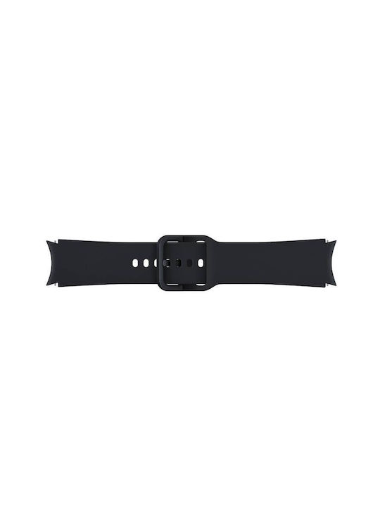 Samsung Λουράκι Σιλικόνης Μαύρο (Galaxy Watch4/5/6/7/FE/4 Classic/6 Classic/5 Pro)