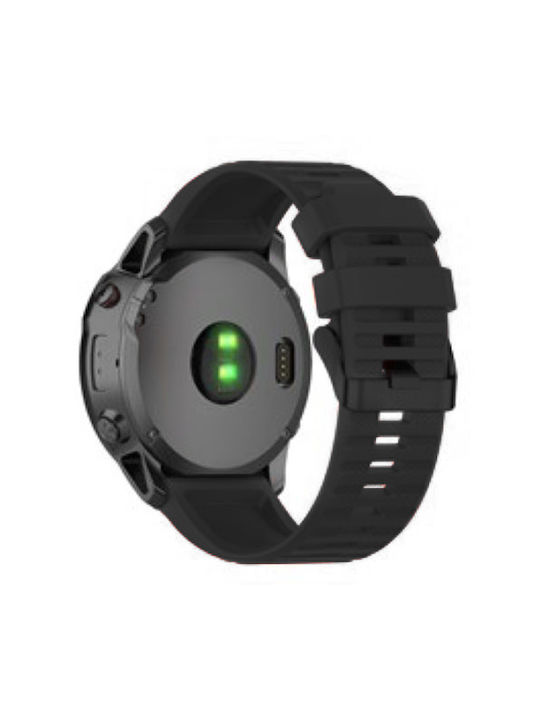 Sport Strap Silicone Black (Fenix 3 / 5X / 5X Plus / 6X / 6X Pro / 7X / 7X Pro / 8 (51mm))